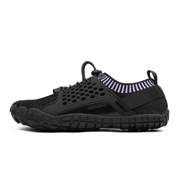 Women's Quick-Dry Aqua Water Shoes - BLACK PURPLE - 1